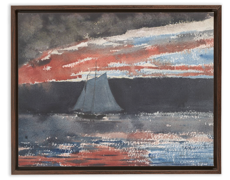 Schooner at Sunset