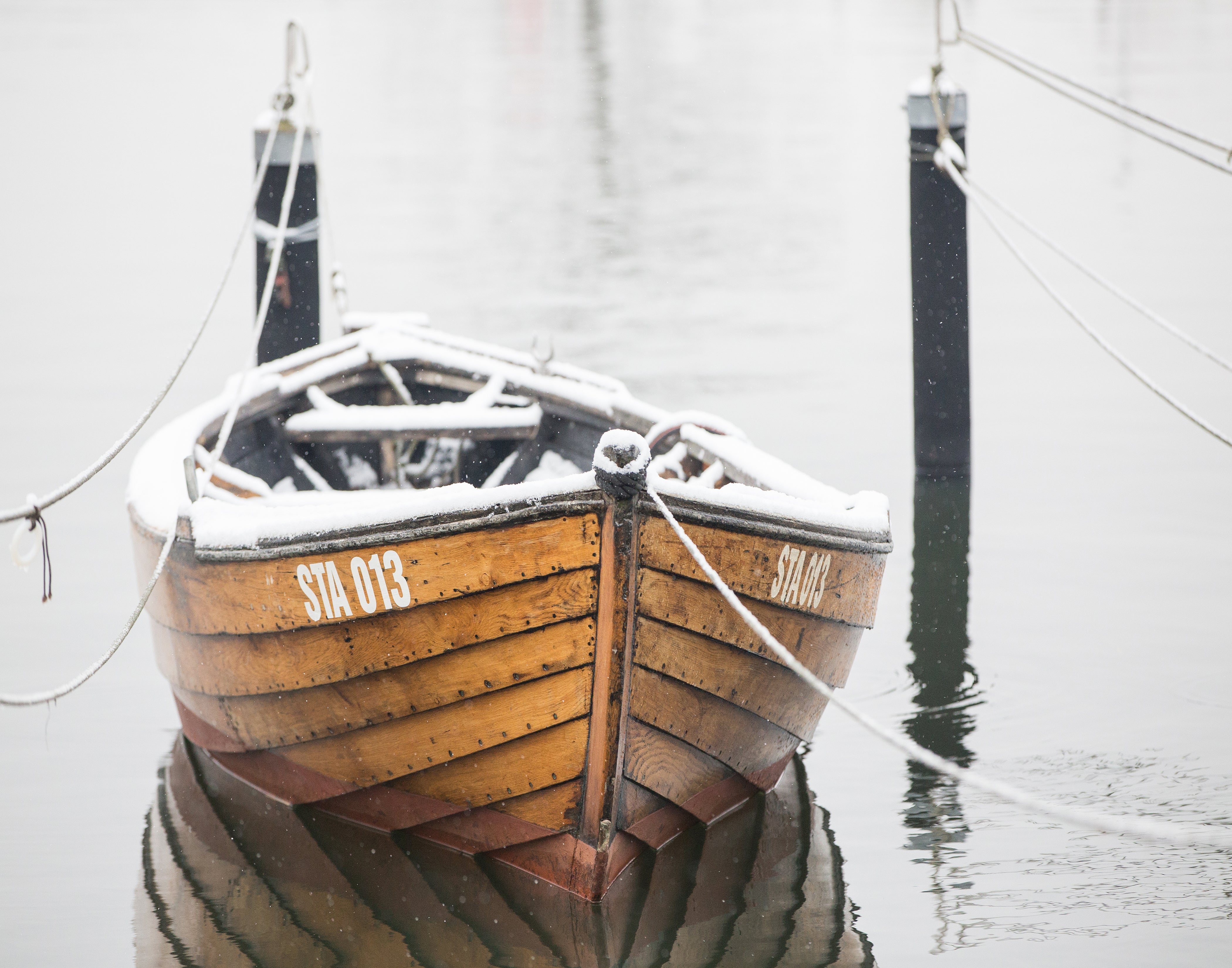 Snowy Boat